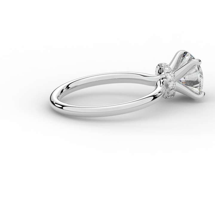 2.05CT.TW ROUND LAB DIAMOND SOLITAIRE ENGAGEMENT RING - Nazarelle