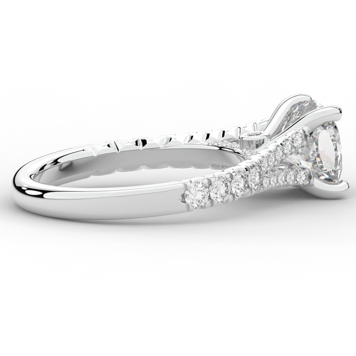 2.45CT.TW CUSHION LAB DIAMOND ENGAGEMENT RING - Nazarelle