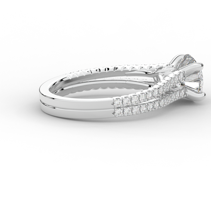 1.90CT.TW ROUND LAB DIAMOND SOLITAIRE ENGAGEMENT RING - Nazarelle