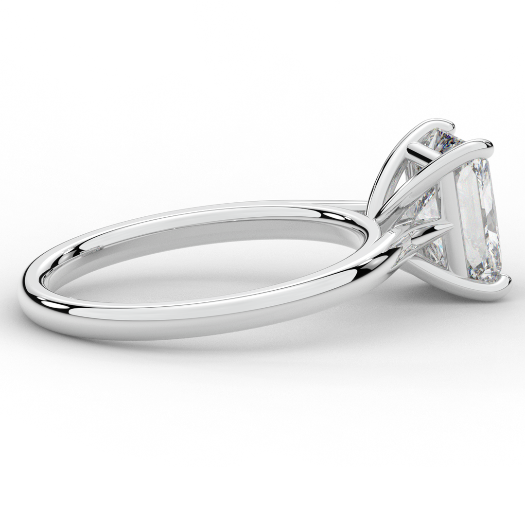 2.00CT RADIANT LAB DIAMOND SOLITAIRE ENGAGEMENT RING - Nazarelle