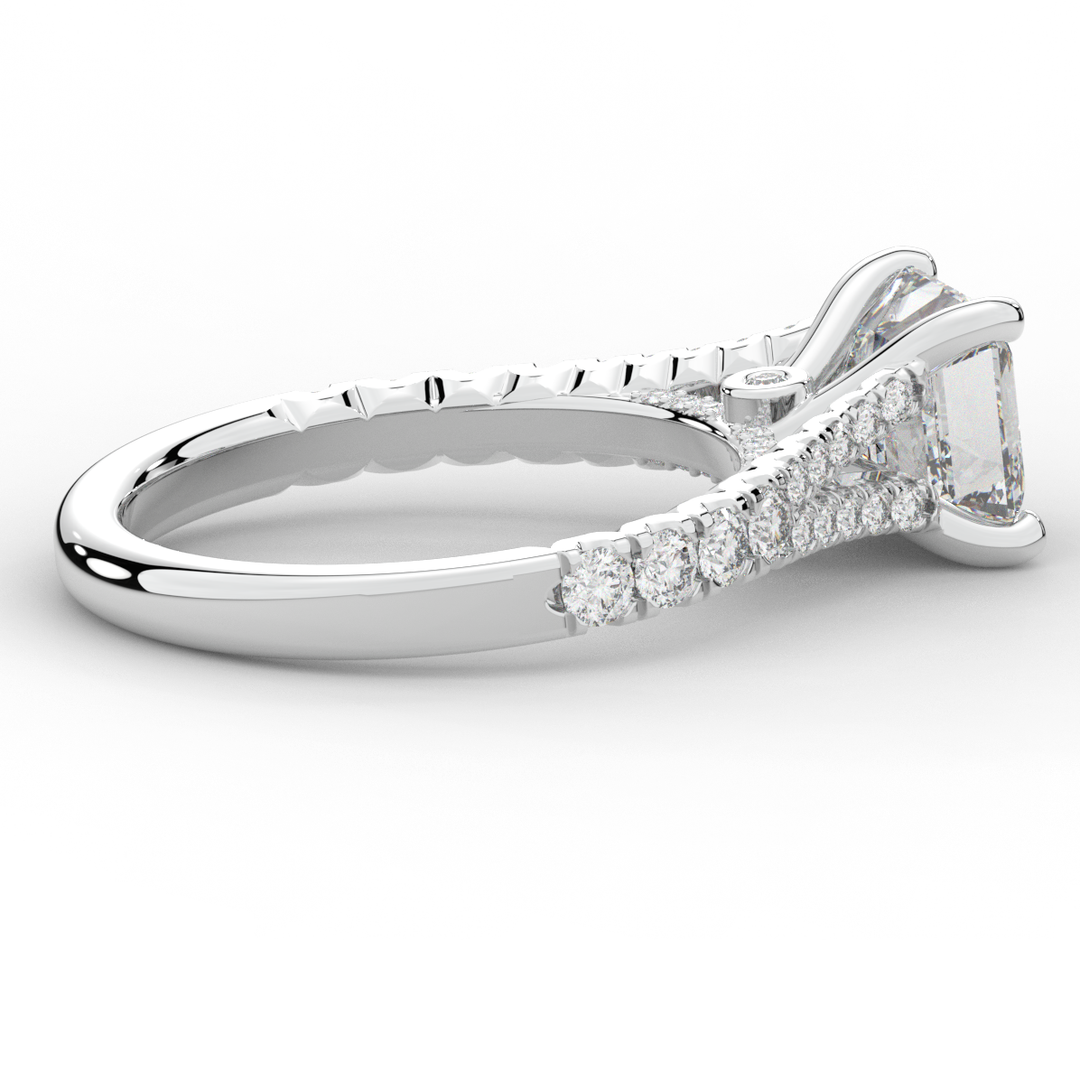 2.45CT.TW ASSCHER LAB DIAMOND ENGAGEMENT RING - Nazarelle