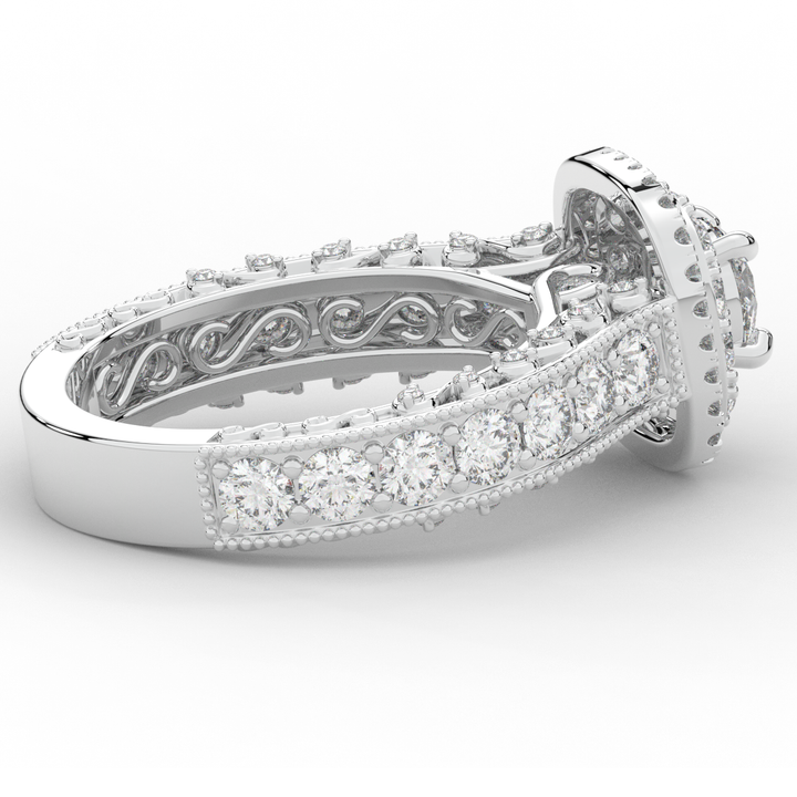 2.30CT.TW ROUND LAB DIAMOND ENGAGEMENT RING - Nazarelle