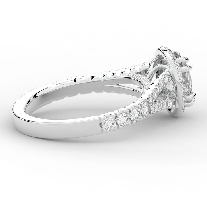 1.60CT.TW OVAL LAB DIAMOND ENGAGEMENT RING - Nazarelle