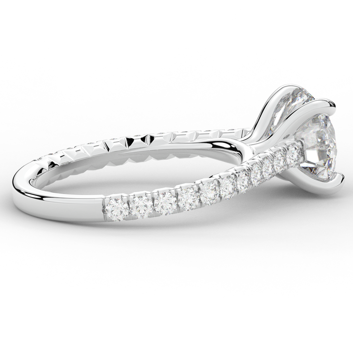 2.40CT.TW ROUND LAB DIAMOND ENGAGEMENT RING - Nazarelle