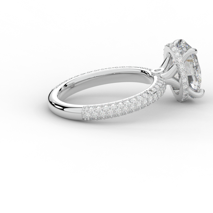 3.60CT.TW OVAL LAB DIAMOND SOLITAIRE ENGAGEMENT RING - Nazarelle