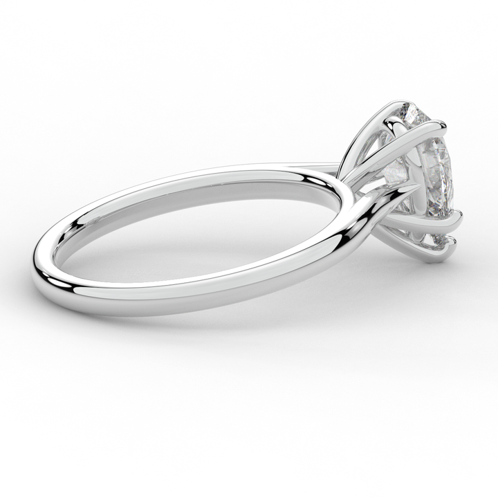 1.00CT PEAR LAB DIAMOND SOLITAIRE ENGAGEMENT RING - Nazarelle