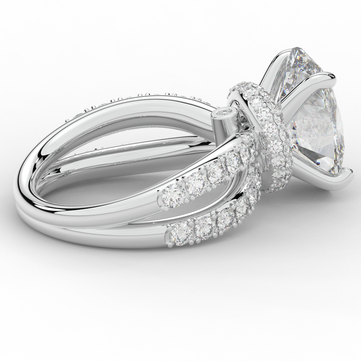6.25CT.TW OVAL LAB DIAMOND ENGAGEMENT RING
