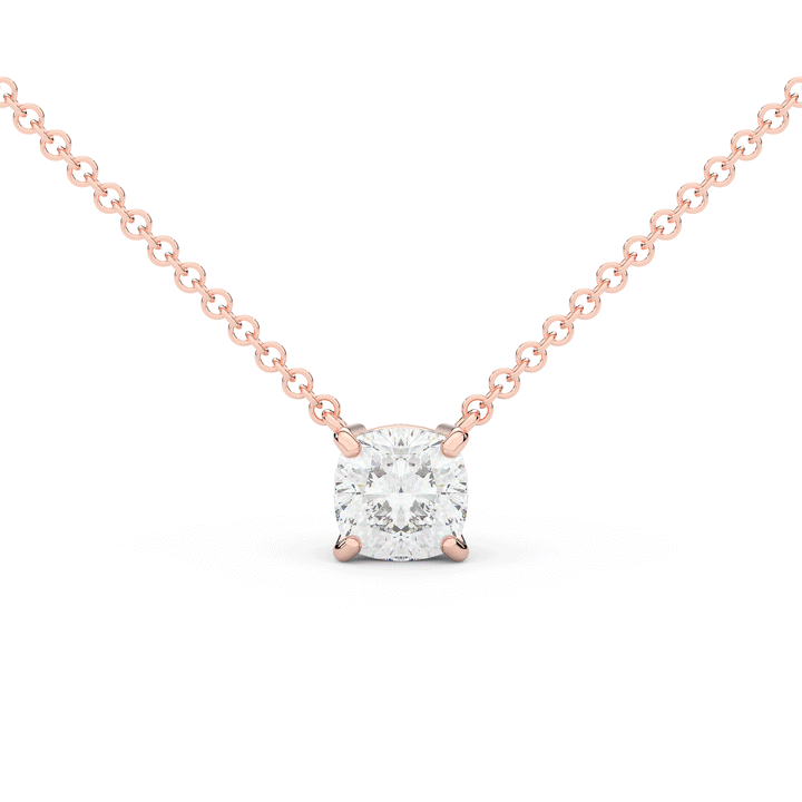 1.50CT CUSHION CERTIFIED LAB DIAMOND SOLITAIRE PENDANT
