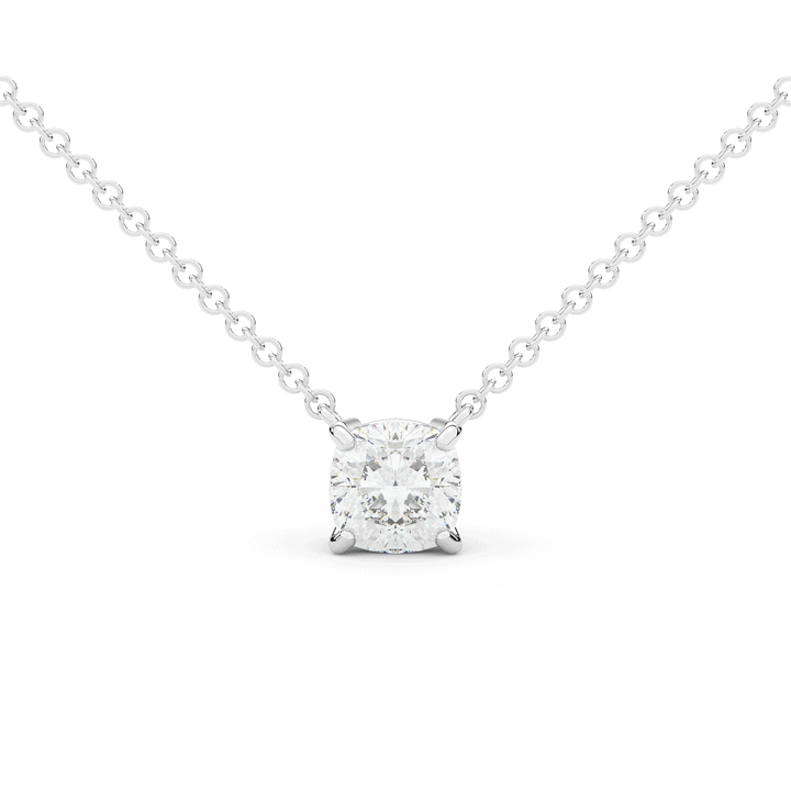 1.50CT CUSHION CERTIFIED LAB DIAMOND SOLITAIRE PENDANT