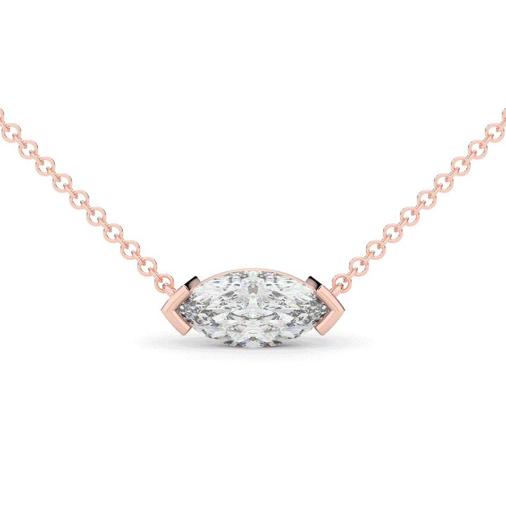 1.50CT MARQUISE CERTIFIED LAB DIAMOND SOLITAIRE PENDANT