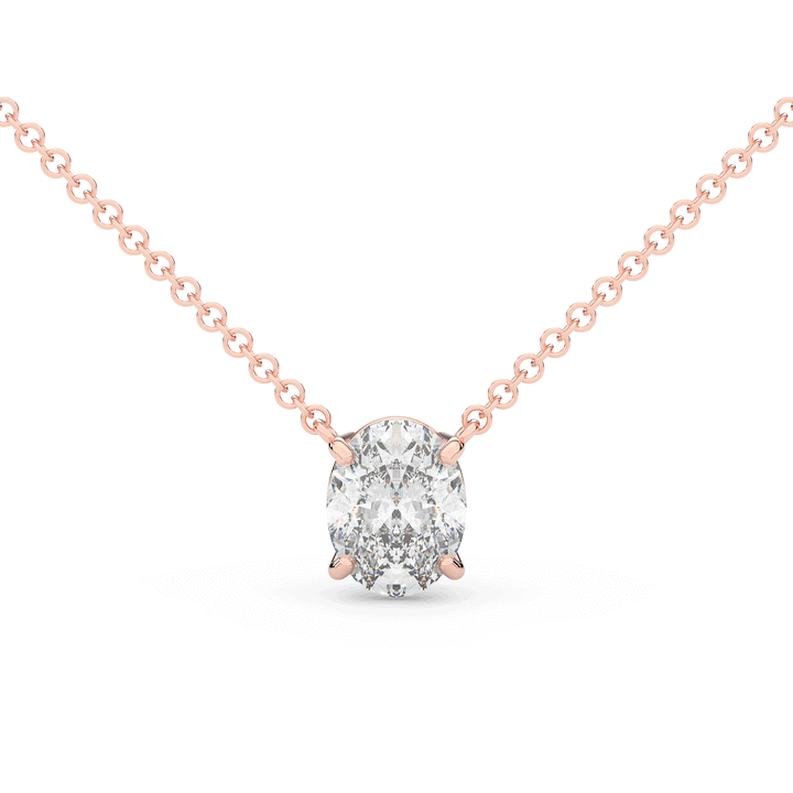1.50CT OVAL CERTIFIED LAB DIAMOND SOLITAIRE PENDANT