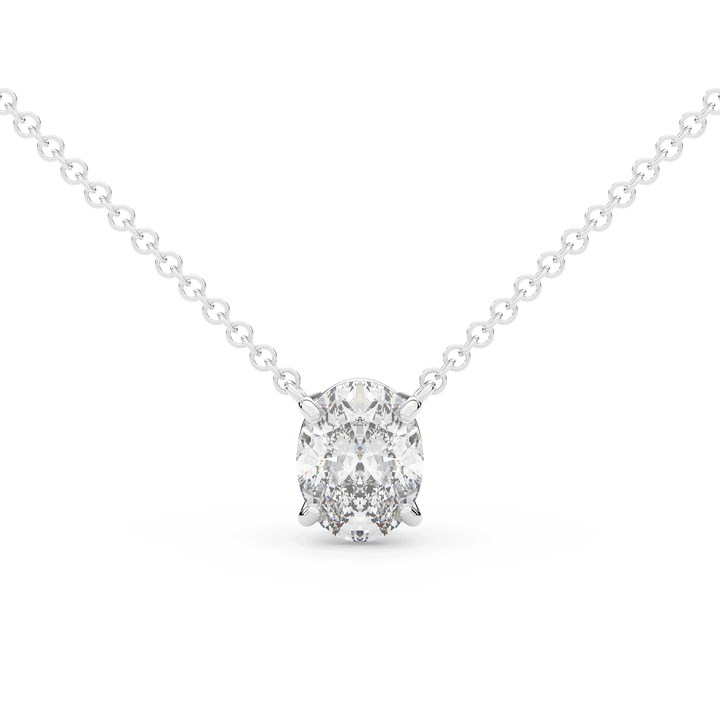 1.50CT OVAL CERTIFIED LAB DIAMOND SOLITAIRE PENDANT