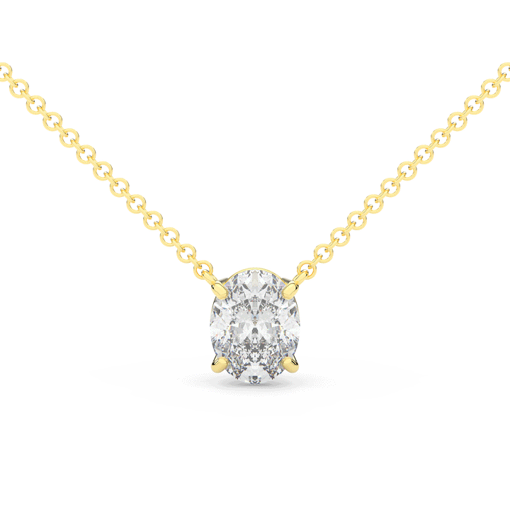 1.50CT OVAL CERTIFIED LAB DIAMOND SOLITAIRE PENDANT