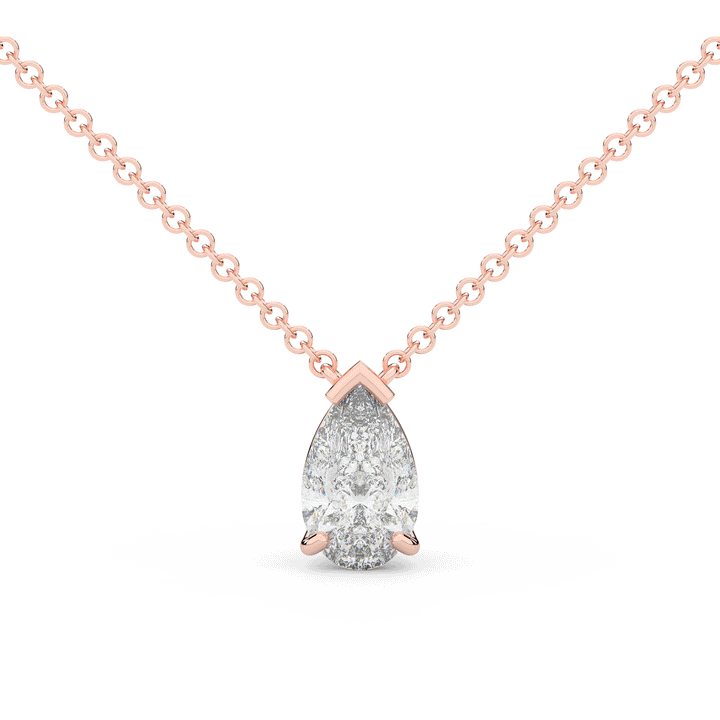 1.50CT PEAR CERTIFIED LAB DIAMOND SOLITAIRE PENDANT