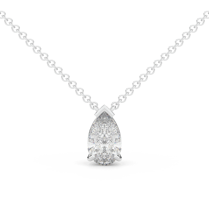 1.50CT PEAR CERTIFIED LAB DIAMOND SOLITAIRE PENDANT