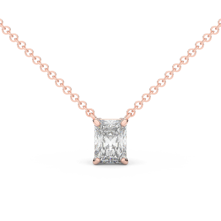 1.50CT RADIANT CERTIFIED LAB DIAMOND SOLITAIRE PENDANT