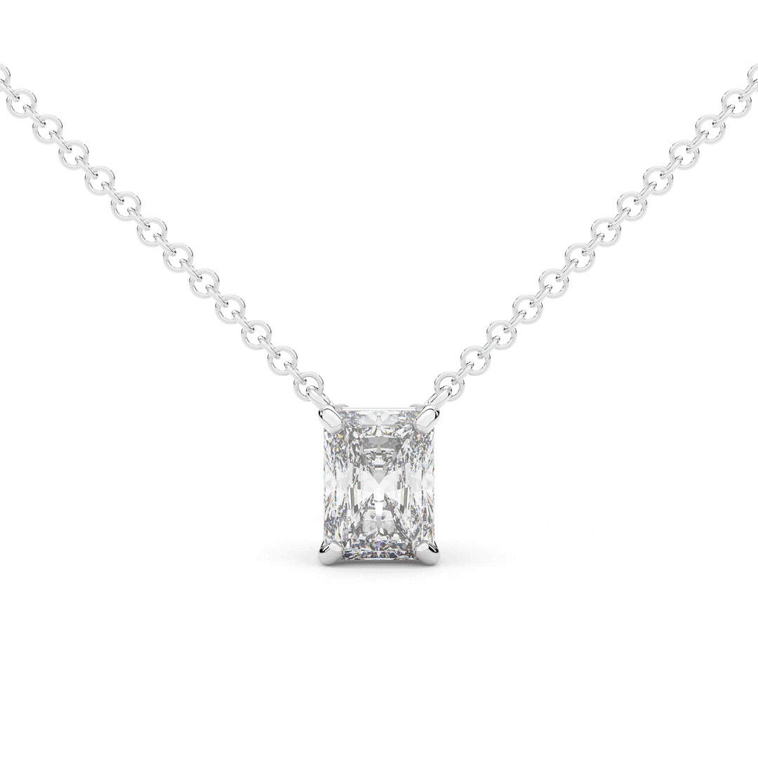 1.50CT RADIANT CERTIFIED LAB DIAMOND SOLITAIRE PENDANT