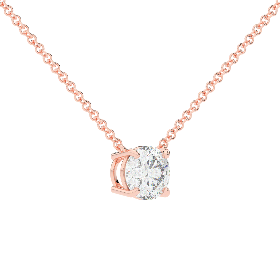1.50CT ROUND CERTIFIED LAB DIAMOND SOLITAIRE PENDANT