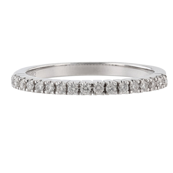 18K White Gold Diamond Ladies Wedding Band