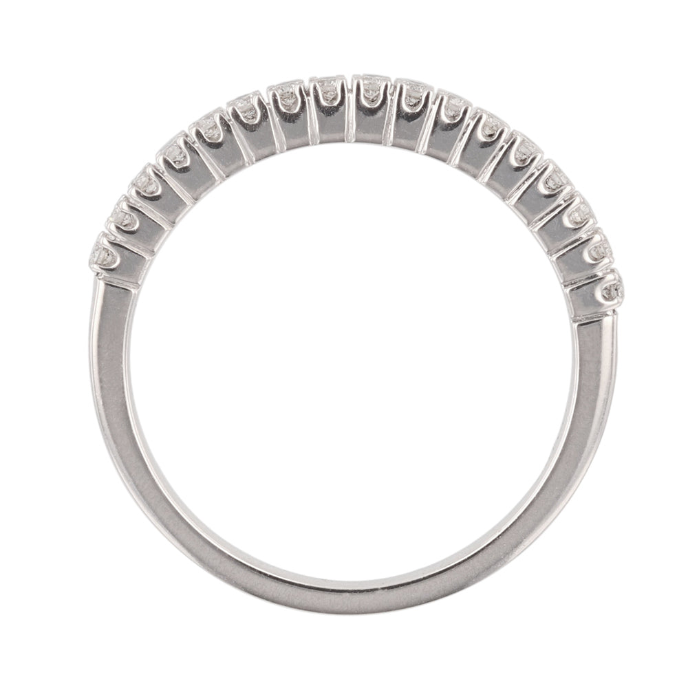 18K White Gold Diamond Ladies Wedding Band