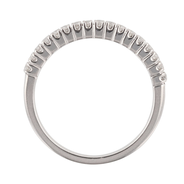 18K White Gold Diamond Ladies Wedding Band