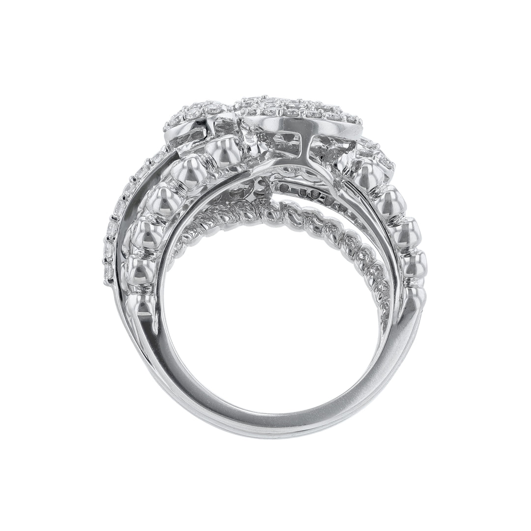 Multi Style Wrap Round Diamond Cocktail Ring