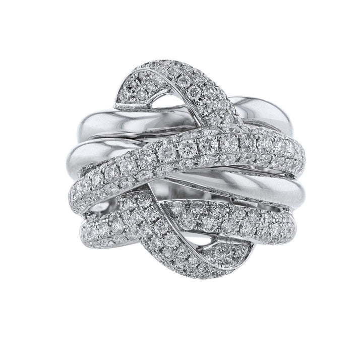 Twist Wrap Round Diamond Cocktail Ring