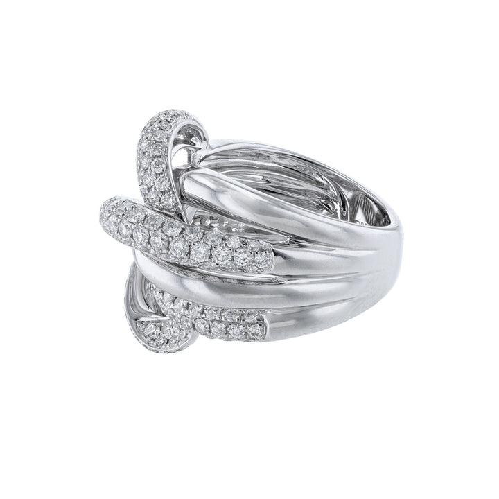 Twist Wrap Round Diamond Cocktail Ring