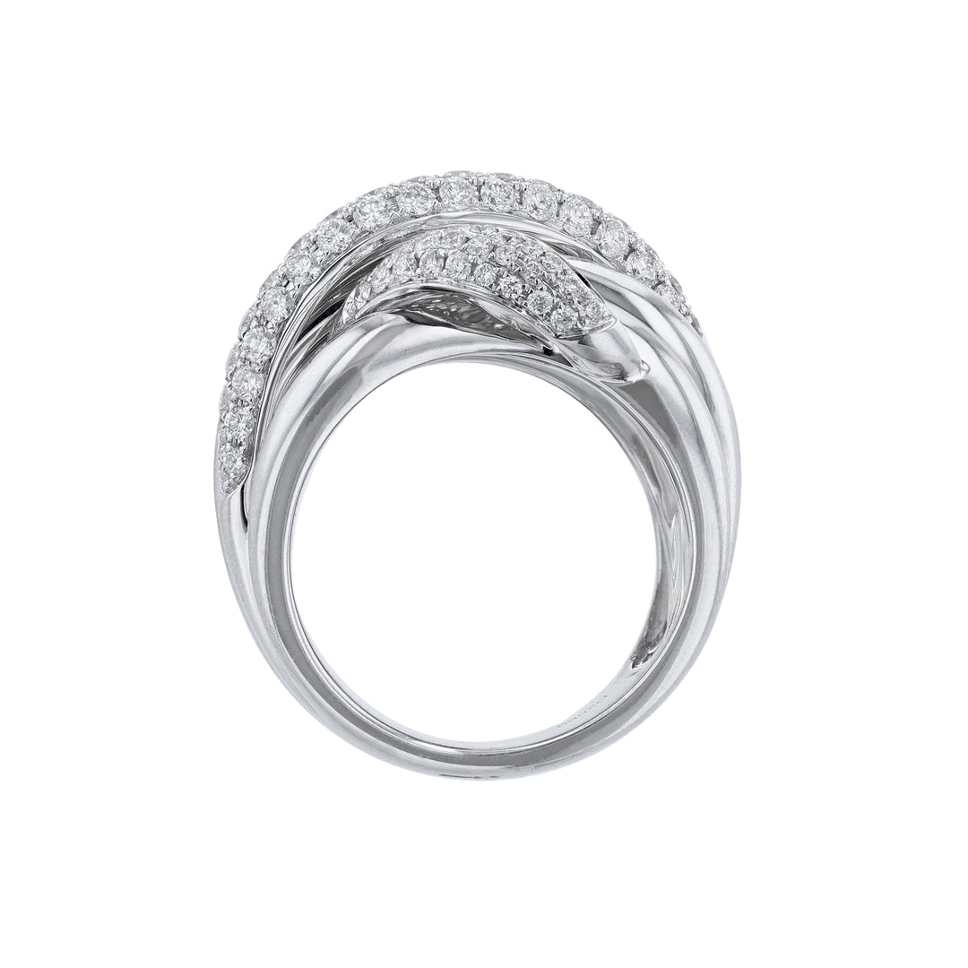 Twist Wrap Round Diamond Cocktail Ring