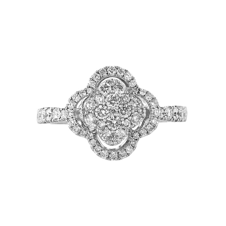 Round Clover Diamond Ring, 0.78ct.