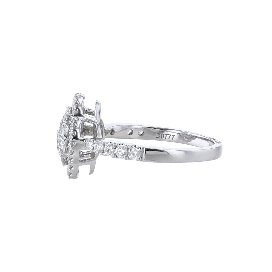 Round Clover Diamond Ring, 0.78ct.