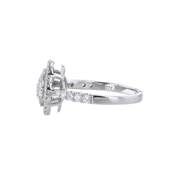 Round Clover Diamond Ring, 0.78ct.