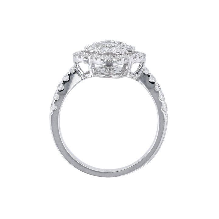 Round Clover Diamond Ring, 0.78ct.