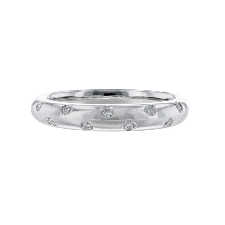 Nine Bezel Set Diamond Wedding Band