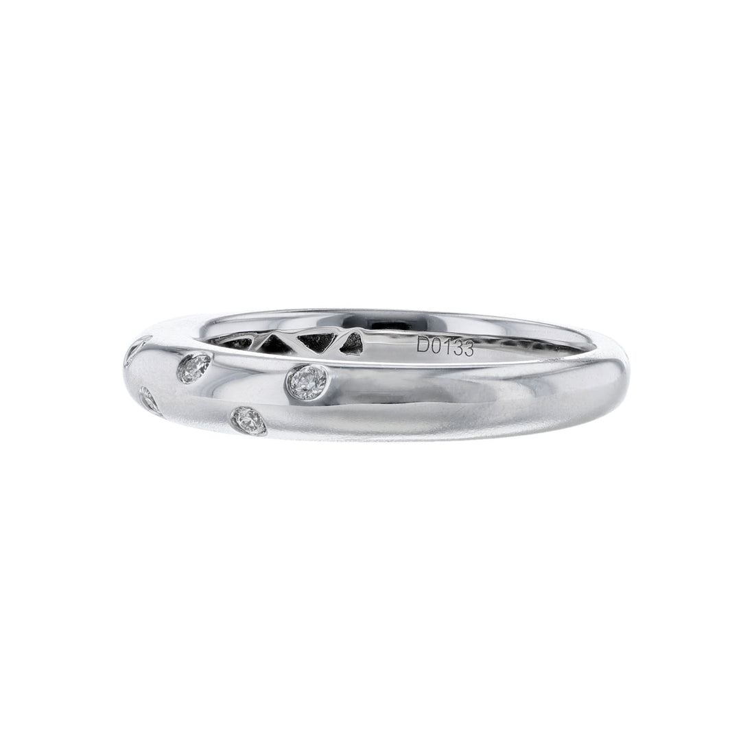 Nine Bezel Set Diamond Wedding Band
