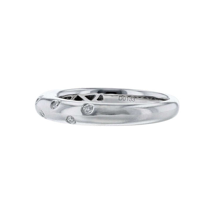Nine Bezel Set Diamond Wedding Band