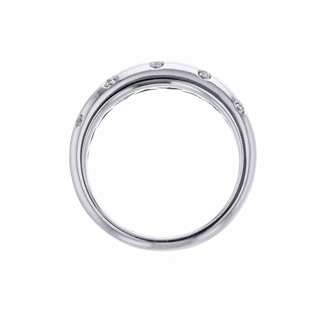 Nine Bezel Set Diamond Wedding Band