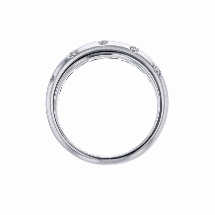 Nine Bezel Set Diamond Wedding Band