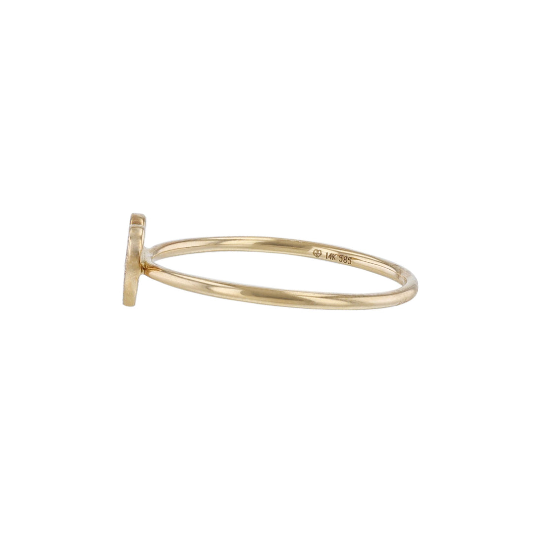 Yellow Gold Heart Diamond Ring