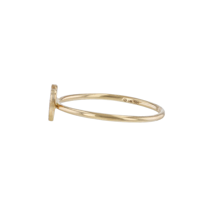 Yellow Gold Heart Diamond Ring
