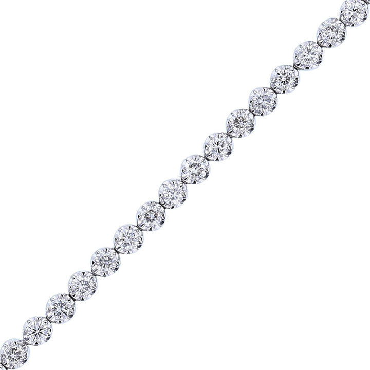 18K White Gold Diamond Tennis Bracelet, 2ct.