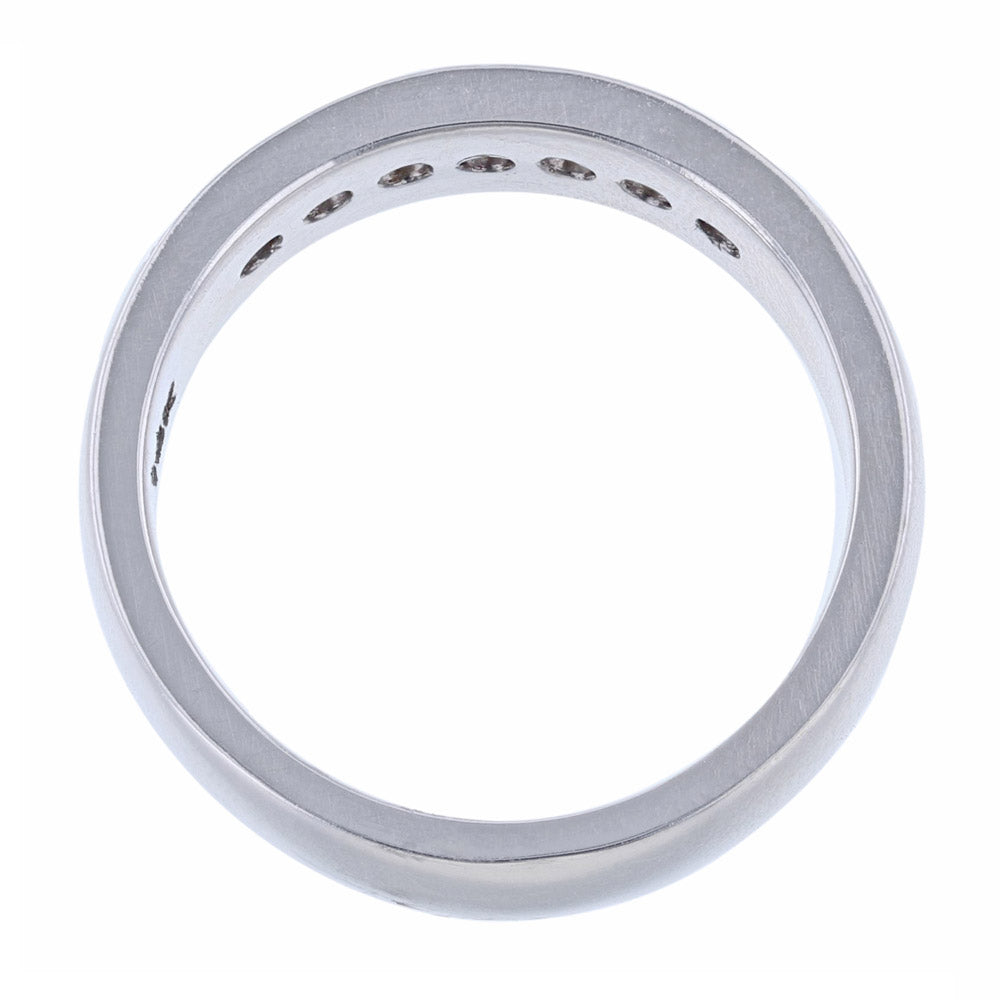 Multi Row Round Baguette Diamond Gents Band