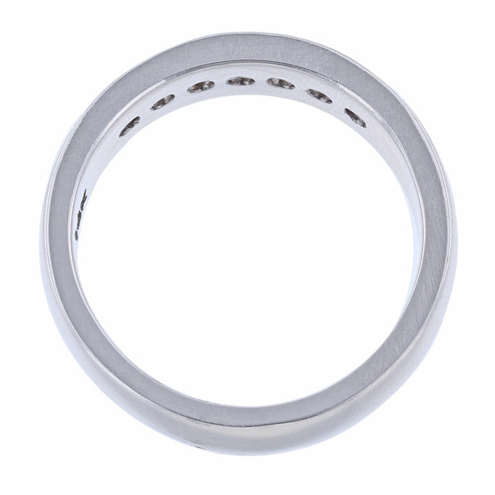 Multi Row Round Baguette Diamond Gents Band