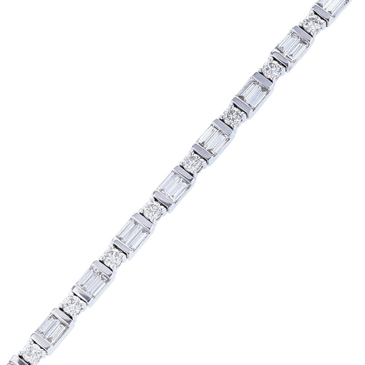 18K White Diamond Tennis Bracelet