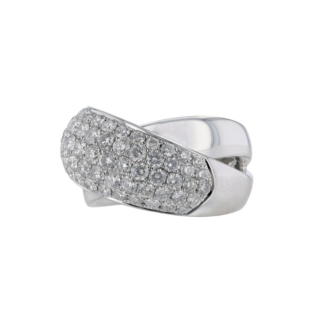 Criss-Cross Dome Diamond Ring