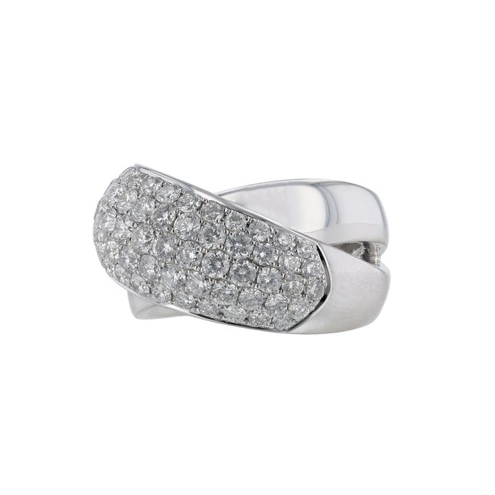 Criss-Cross Dome Diamond Ring