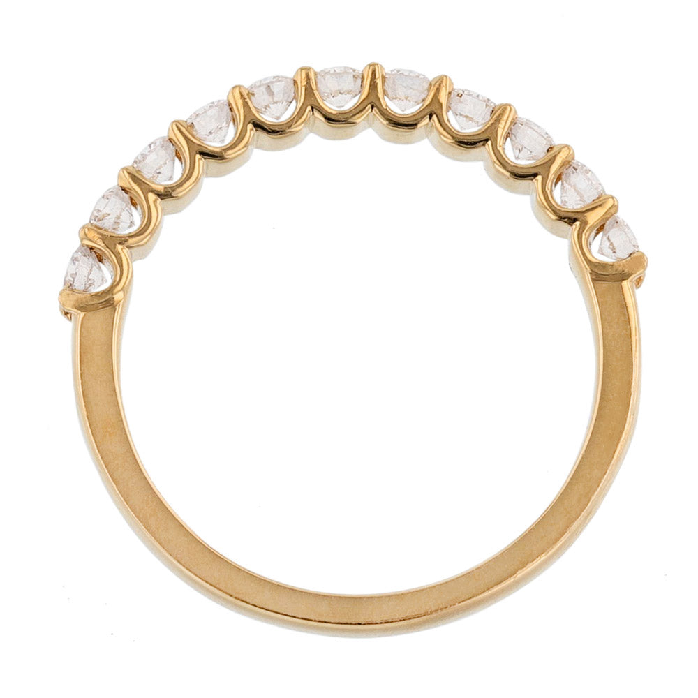 18K Yellow Gold Diamond Wedding Band