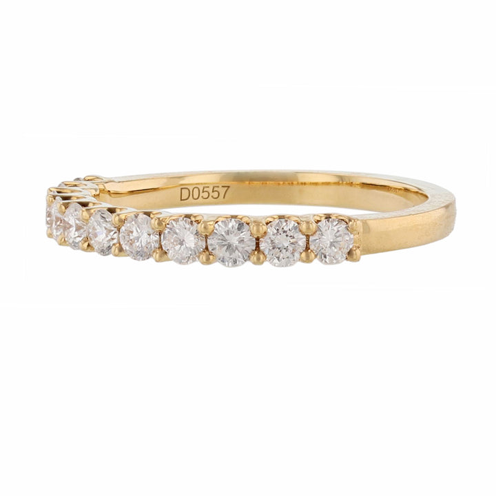 18K Yellow Gold Diamond Wedding Band