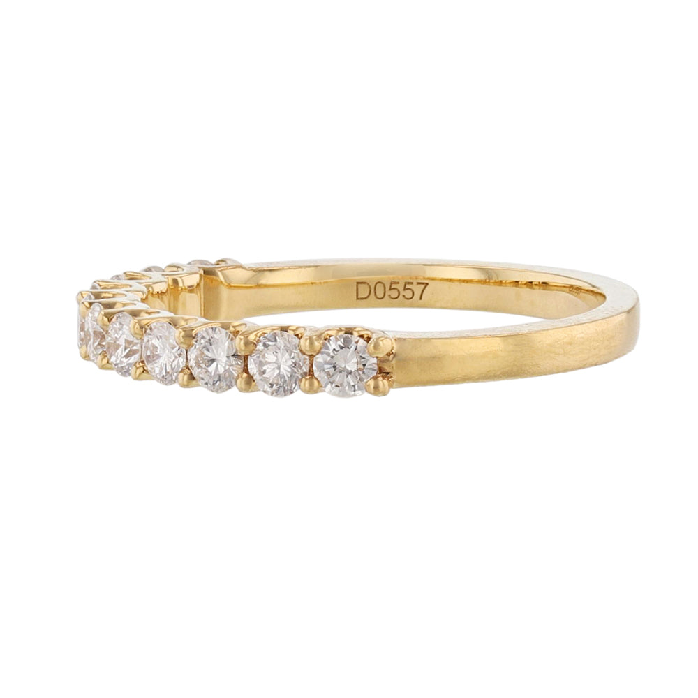 18K Yellow Gold Diamond Wedding Band