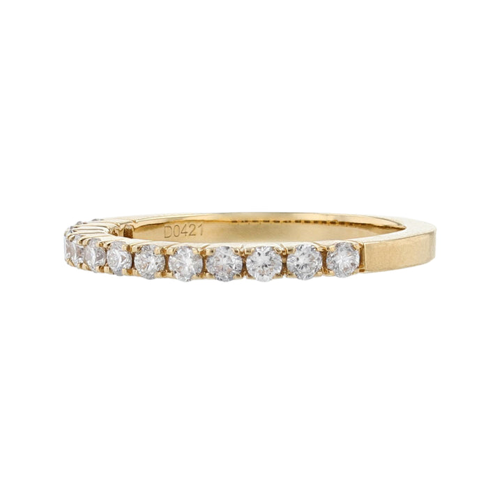 18K Yellow Gold 13 Diamond Band
